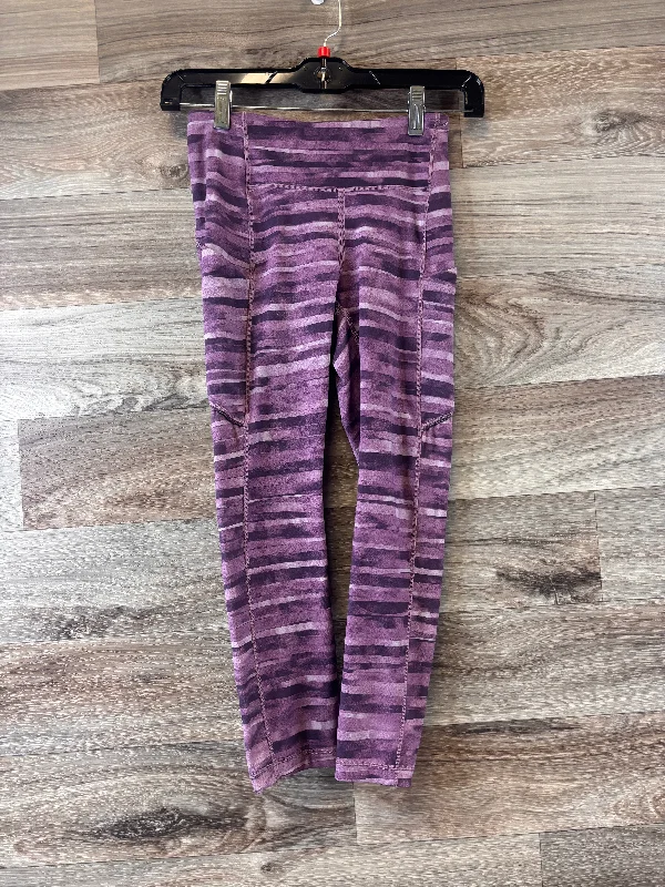 Athletic Leggings Capris By Lululemon In Purple, Size: Xs