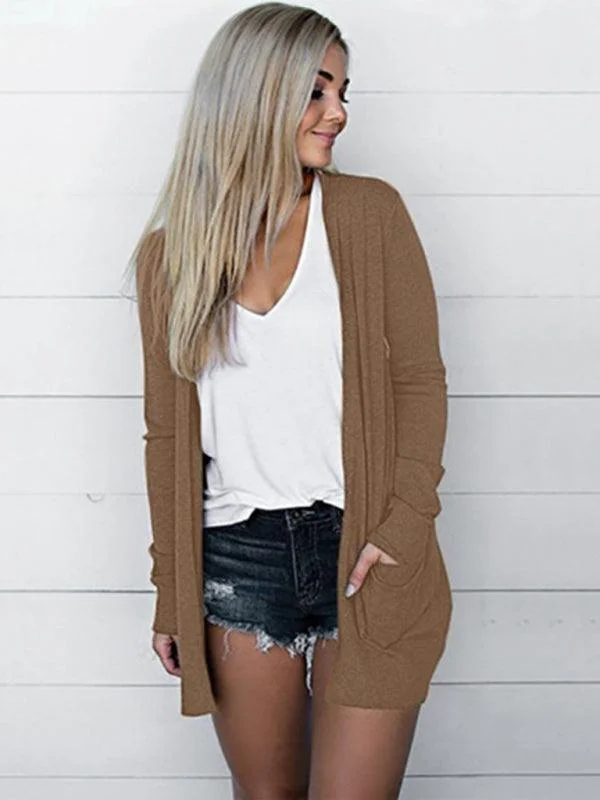 Casual Knitted Women Cardigan Sweater