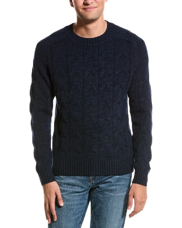 Kier + J Cable Wool & Cashmere-Blend Crewneck Sweater