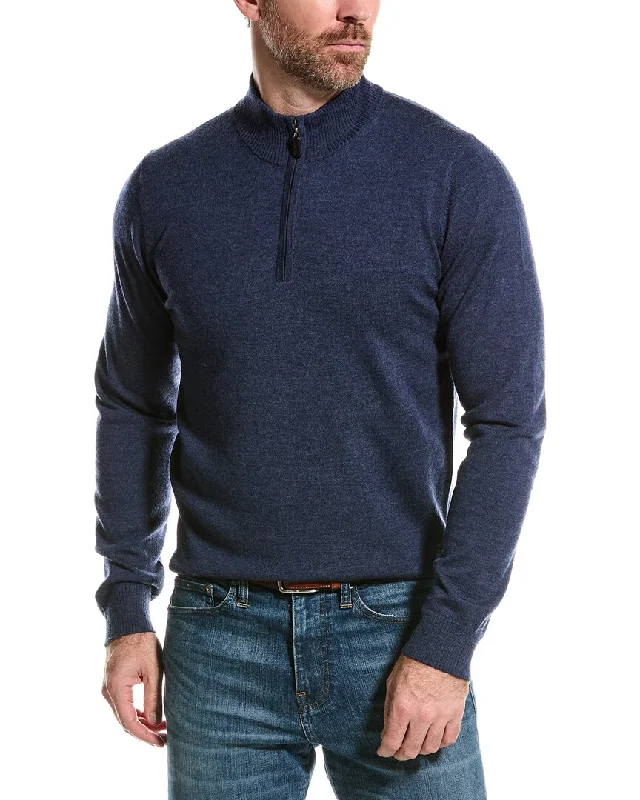 Mette Merino Wool Mock 1/4-Zip Sweater