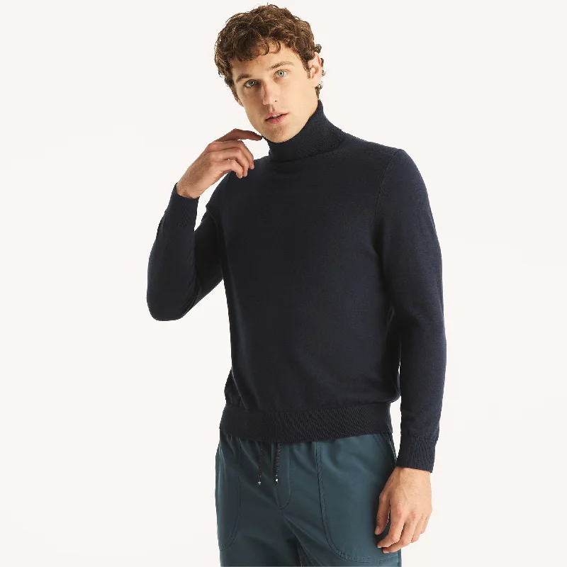 Nautica Mens Navtech Turtleneck Sweater