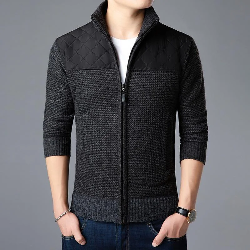 Parka-Casual Cardigan Sweaters For Men