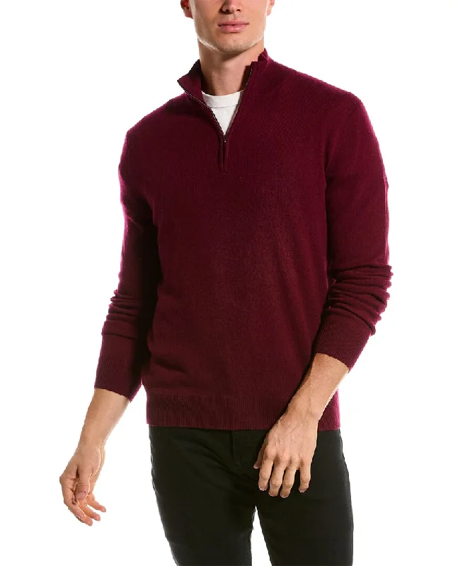 Phenix Cashmere 1/4-Zip Mock Sweater