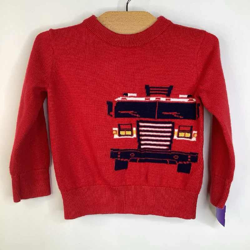 Size 18-24m: Gap Red Fire Truck Knitted Sweater