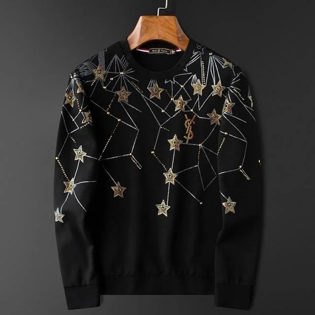 Star Print Sweaters For Men