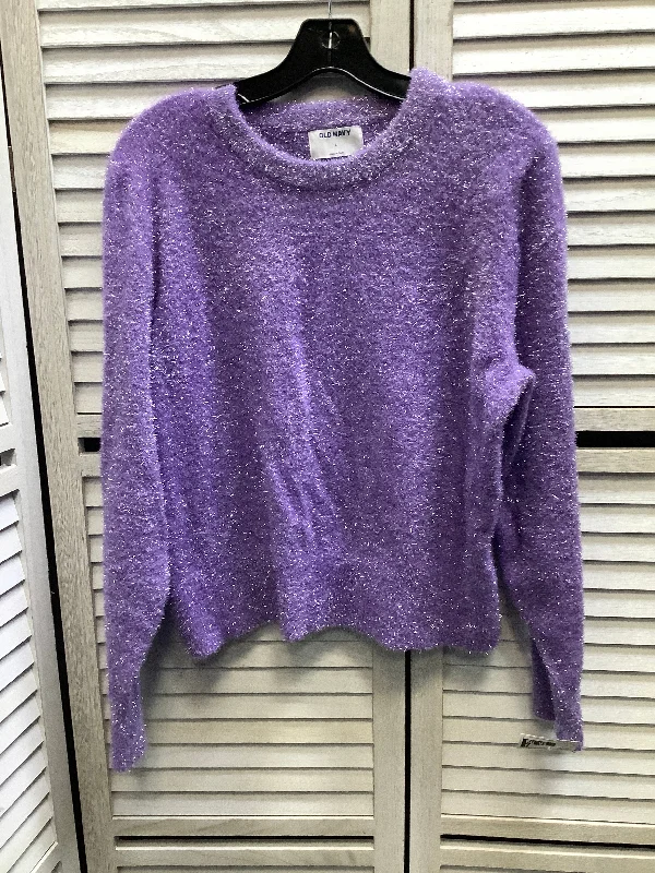 Sweater By Old Navy In Purple, Size: L