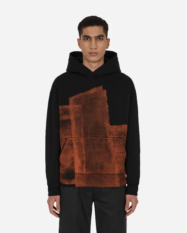 Collage Hooded Sweatshirt Black