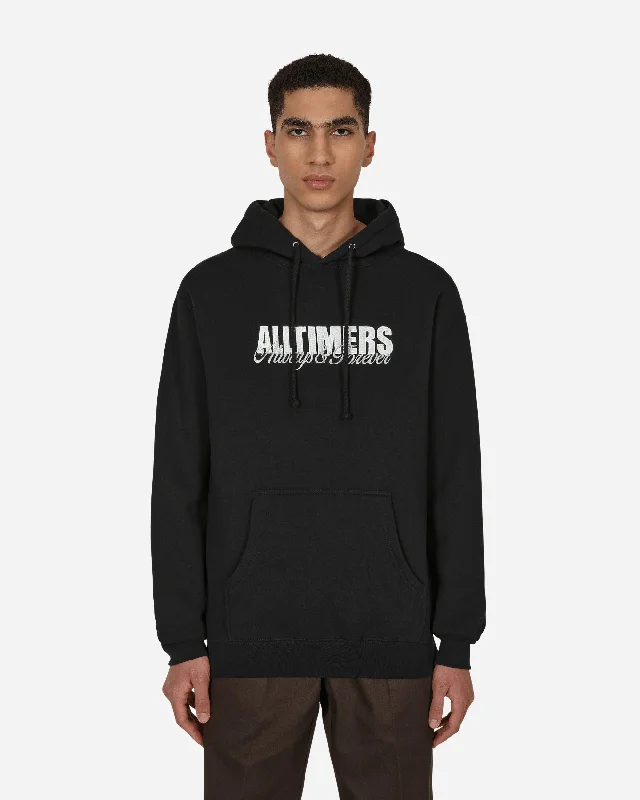 Always Embroidered Hooded Sweatshirt Black