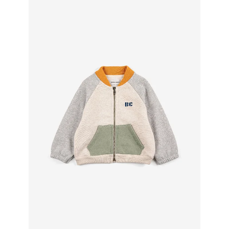 Bobo Choses Baby Color Block Zipped Sweatshirt