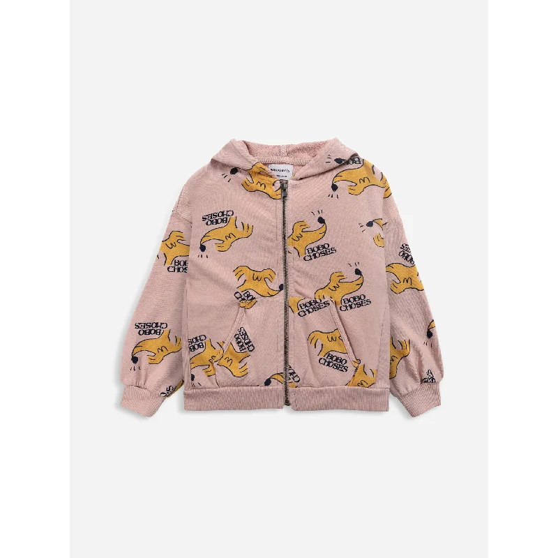 Bobo Choses Sniffy Dog All Over Hooded Sweatshirt