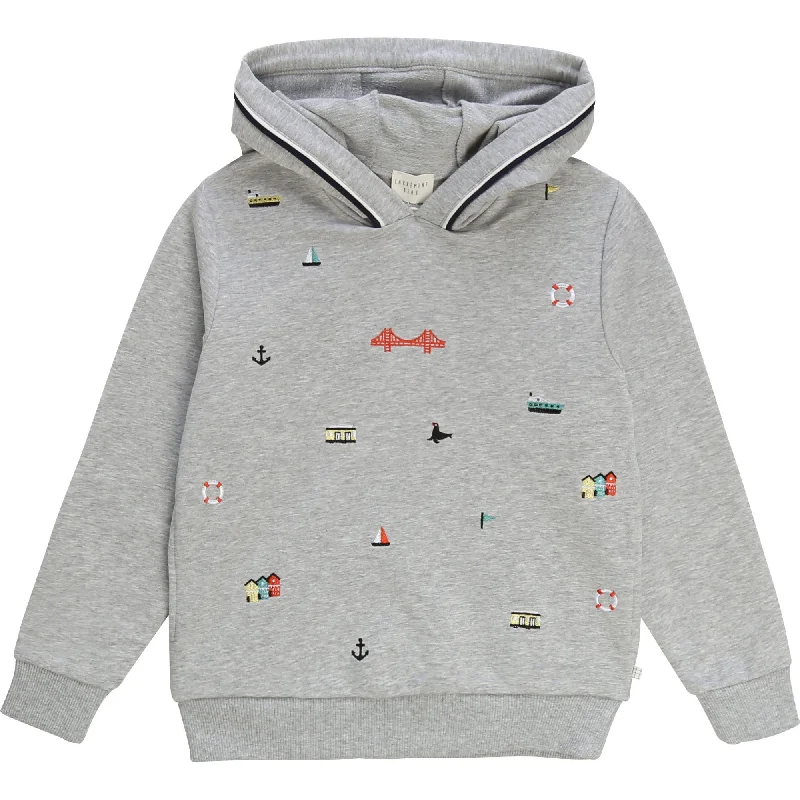 Carrement Beau Hooded Sweatshirt Spring 1 Light Chine Grey