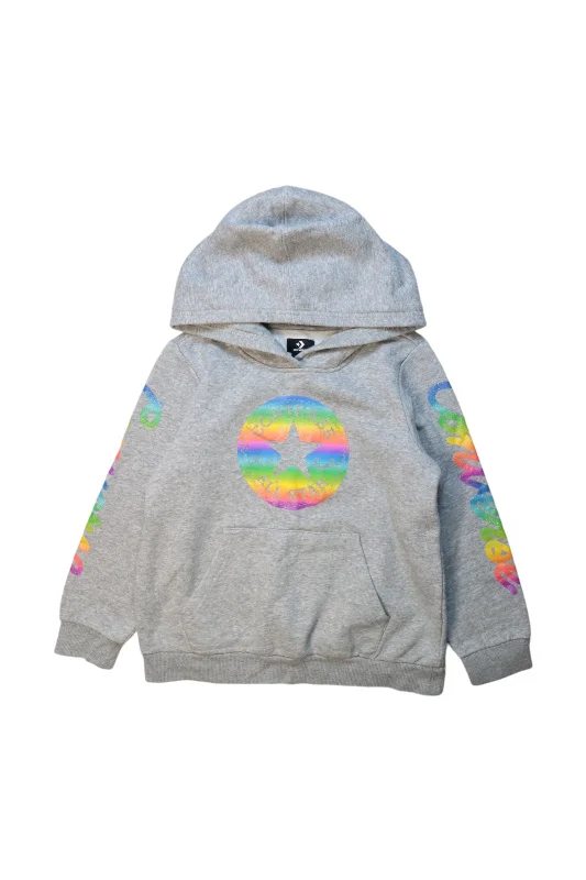 Converse Hooded Sweatshirt With Rainbow Star Print 7Y