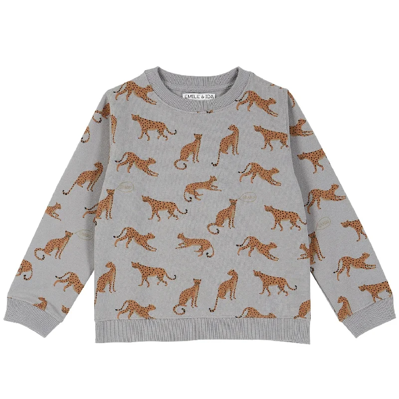 Emile et Ida Sweatshirt Souris Leopard