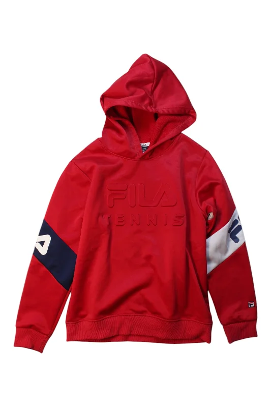 Fila Tennis Hooded Sweatshirt Size 8Y