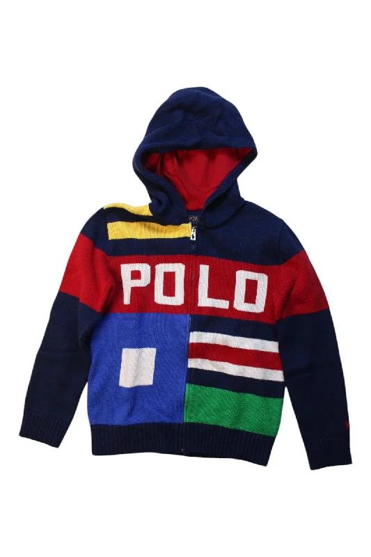 Polo Ralph Lauren Hooded Zippered Sweatshirt Size 8Y