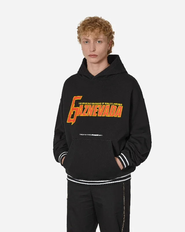 Gaznevada Graphic Hooded Sweatshirt Black