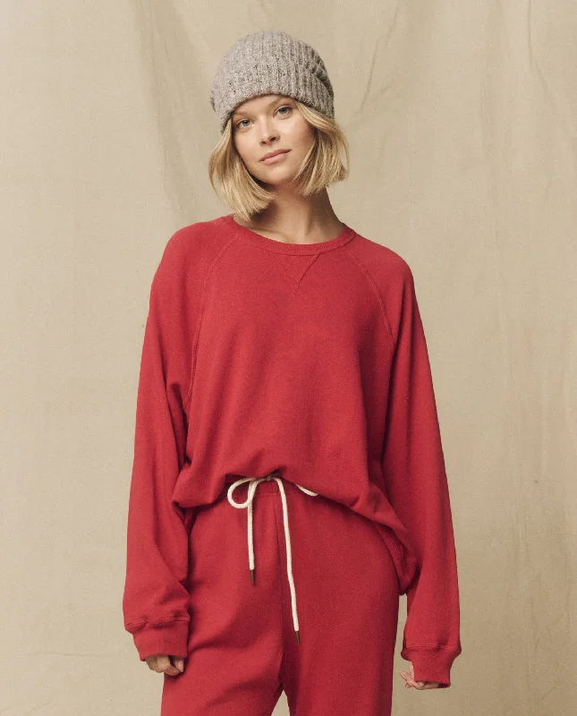 The Slouch Sweatshirt. Solid -- Gemstone