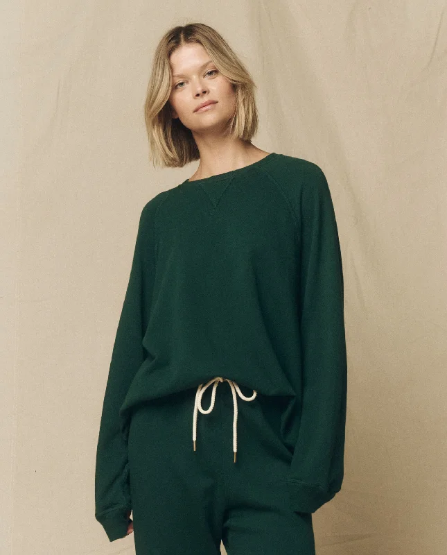 The Slouch Sweatshirt. Solid -- Green Grove