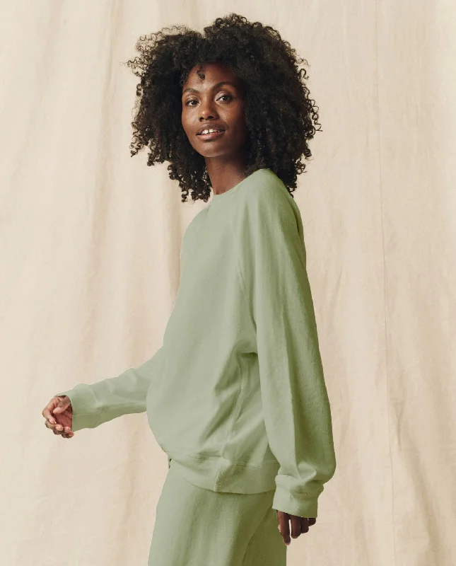 The Slouch Sweatshirt. Solid -- Pistachio