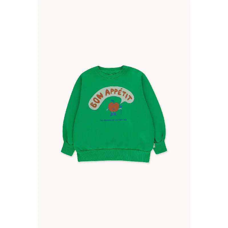 TINYCOTTONS	Bon Appetit Sweatshirt Green