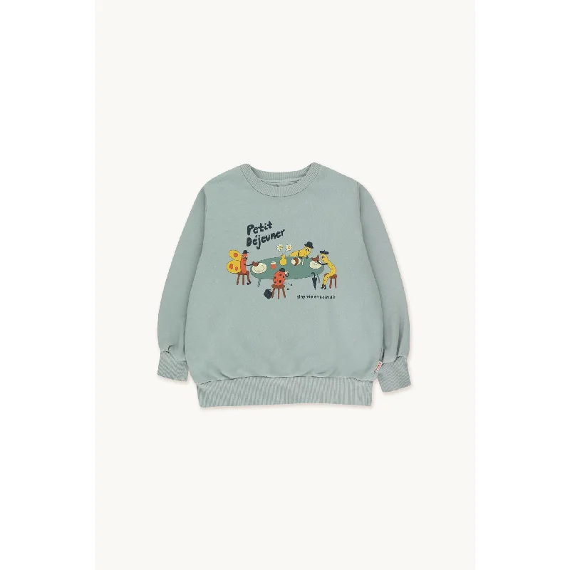 TINYCOTTONS	Petit Dejeuner Sweatshirt Sage