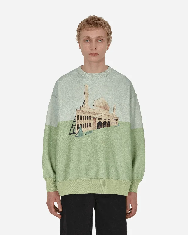 Graphic Crewneck Sweatshirt Green