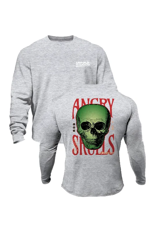 Untold Studios Angry Skulls Sweatshirt - Grey