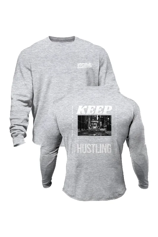 Untold Studios Keep Hustling Sweatshirt - Grey